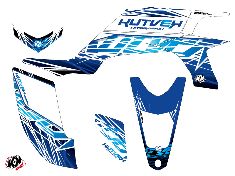 Kit Déco Quad Eraser Yamaha YFZ 450 Bleu KUTVEK (2012-2013) - vue 2
