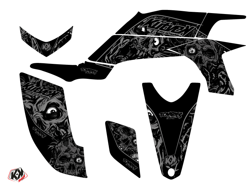 Kit Déco Quad Zombies Dark Yamaha 450 YFZ Noir (2012-2013) KUTVEK - vue 2