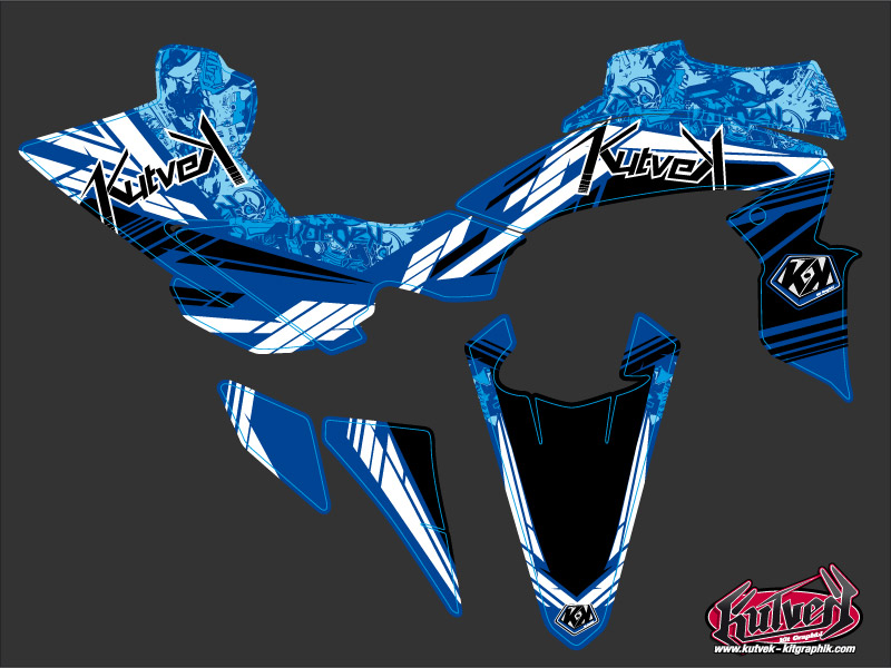 Kit Déco Quad Spirit Yamaha 450 YFZ R Bleu (2009-2013) Kutvek - vue 2