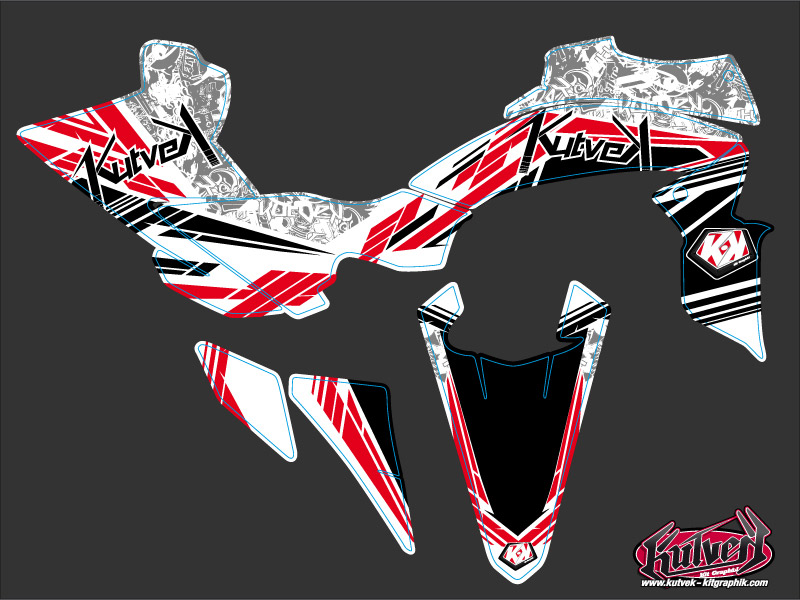 Kit Déco Quad Spirit Yamaha 450 YFZ R Rouge (2009-2013) KUTVEK - vue 2