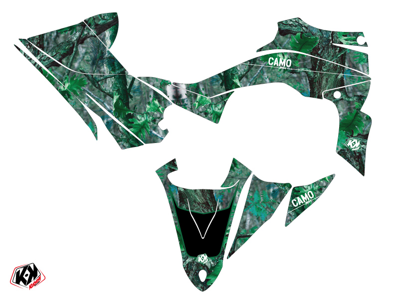 Kit Déco Quad Camo Yamaha 450 YFZ R Vert (2009-2013) - vue 2