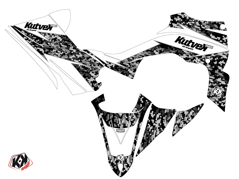 Kit Déco Quad Predator Yamaha 450 YFZ R Blanc (2009-2013) - vue 2