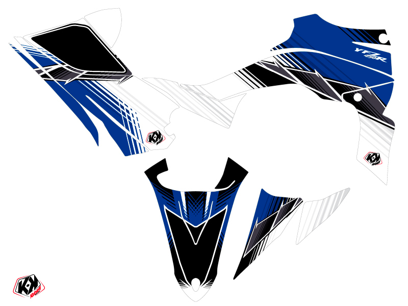 Kit Déco Quad Stripe Yamaha 450 YFZ R Bleu (2009-2013) - vue 2
