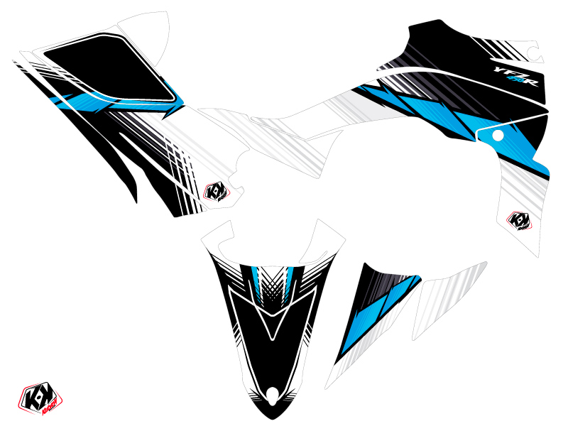Kit Déco Quad Stripe Yamaha 450 YFZ R Noir (2009-2013) - vue 2