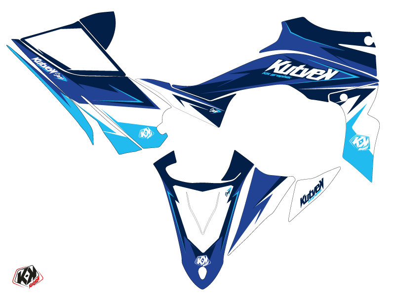 Kit Déco Quad Stage Yamaha 450 YFZ R Bleu (2009-2013) KUTVEK - vue 2