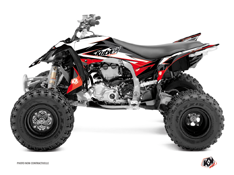 Kit déco quad Stage Yamaha 450 YFZ R noir rouge (2009-2013) Kutvek