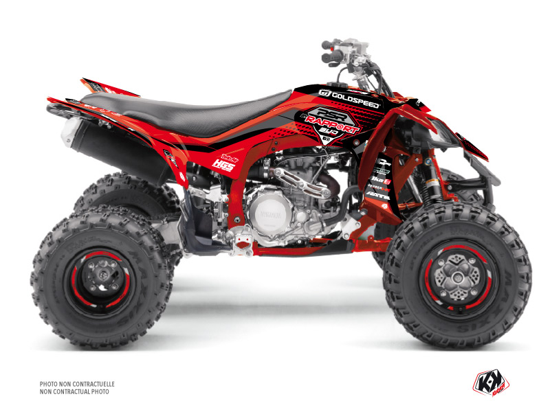 Kit Déco Quad Replica By Rapport K20 Yamaha 450 YFZ R Rouge Noir (2009-2013)