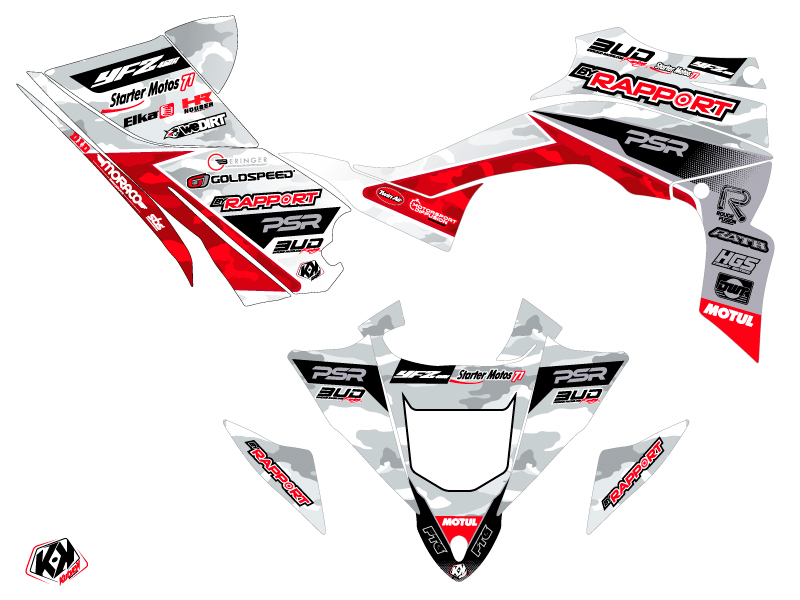 Kit Déco Quad Replica By Rapport PDV 2018 Yamaha 450 YFZ R (2014-2023) KUTVEK - vue 2