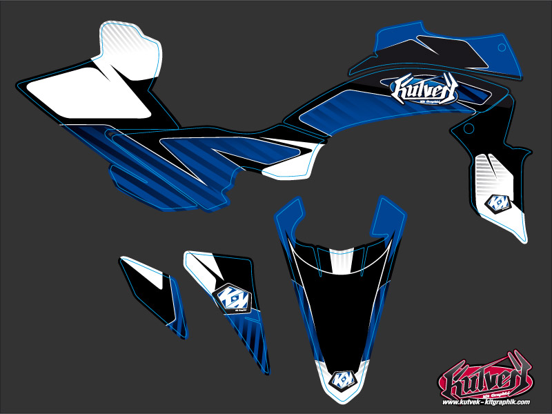 Kit décoratif Yamaha 450 YFZ R bleu KUTVEK (2014-2023) - vue 2