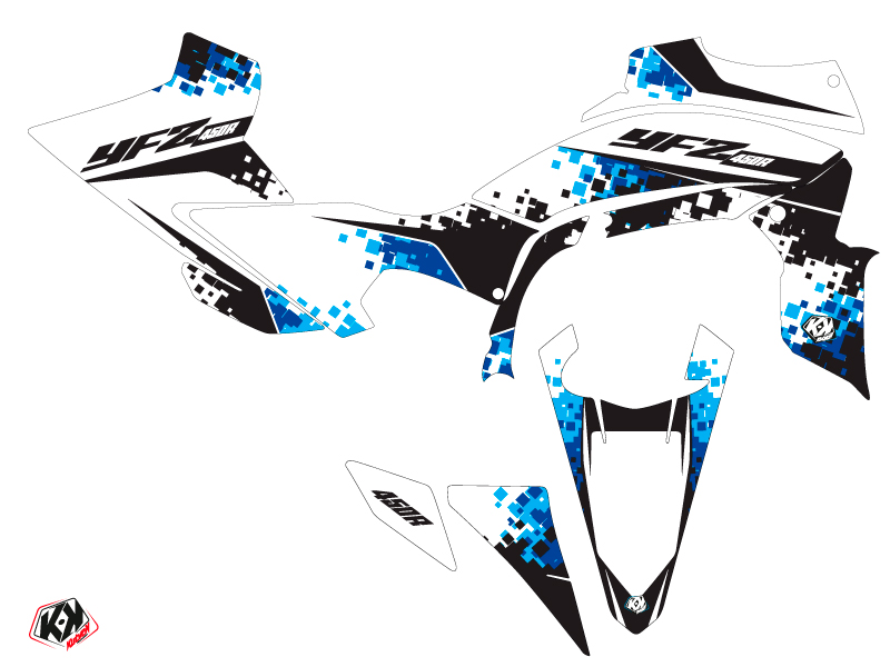 Kit Déco Quad Hangtown Yamaha 450 YFZ R Bleu KUTVEK (2014-2023) - vue 2