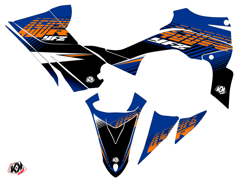 Kit Déco Quad Flow Yamaha 450 YFZ R Orange (2014-2023) - vue 2