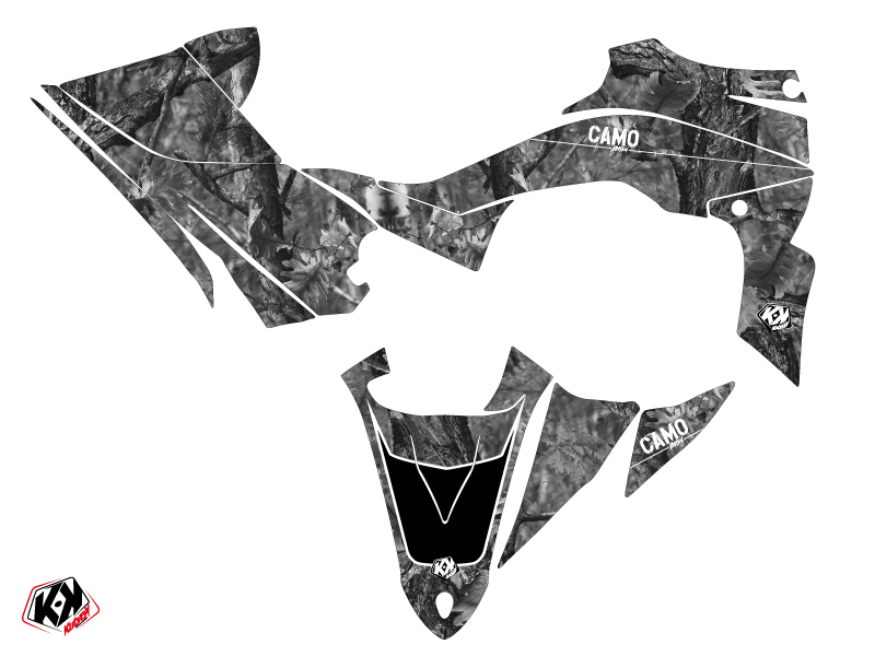 Kit Déco Quad Camo Yamaha 450 YFZ R Gris (2014-2023) KUTVEK - vue 2