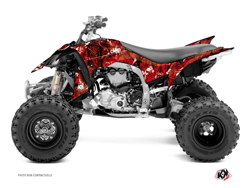 Kit Déco Quad Camo Yamaha 450 YFZ R Rouge (2014-2023) KUTVEK
