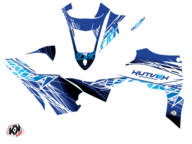 Kit Déco Quad Eraser Yamaha 450 YFZ R Bleu KUTVEK - vue 2