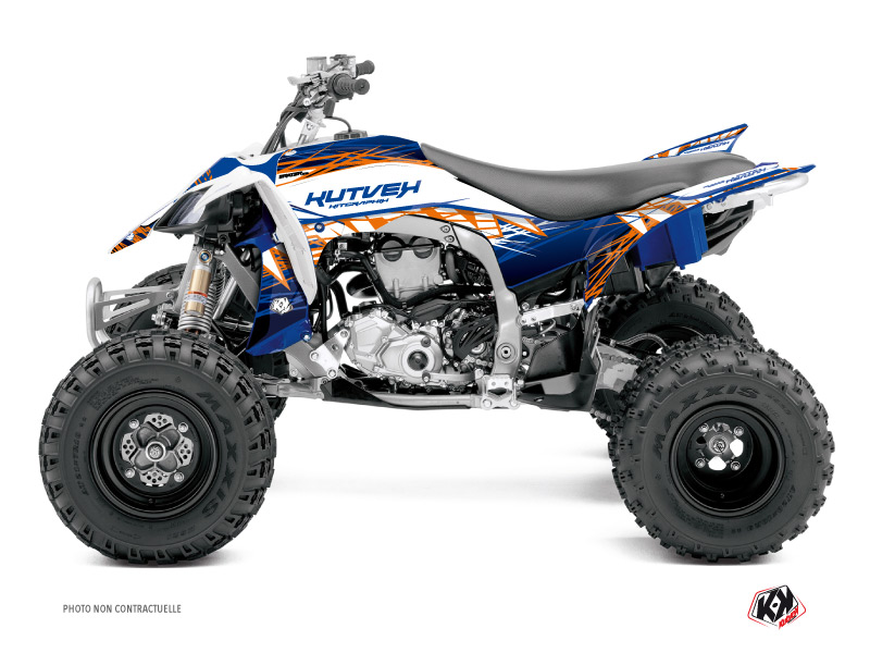 Kit Déco Quad Eraser Yamaha 450 YFZ R Bleu Orange KUTVEK (2014-2023)