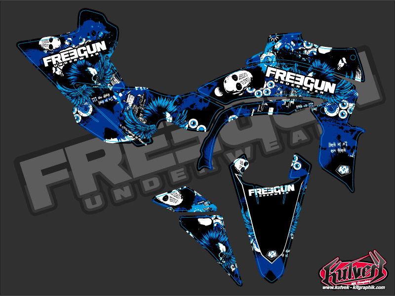 Kit Déco Quad Freegun Yamaha 450 YFZ R Bleu (2014-2023) - vue 2