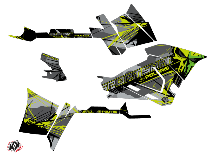Kit Déco Quad Polaris 570 Sportsman Evil Forest Gris Vert (2018-2020) - vue 2