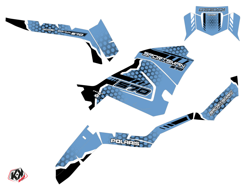 Kit Déco Quad Splinter Polaris 570 Sportsman Bleu (2018-2020) - vue 2