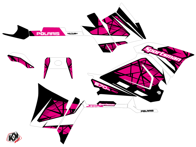 Kit Déco Quad Spin Polaris 570 Sportsman Forest Rose (2018-2020) - vue 2