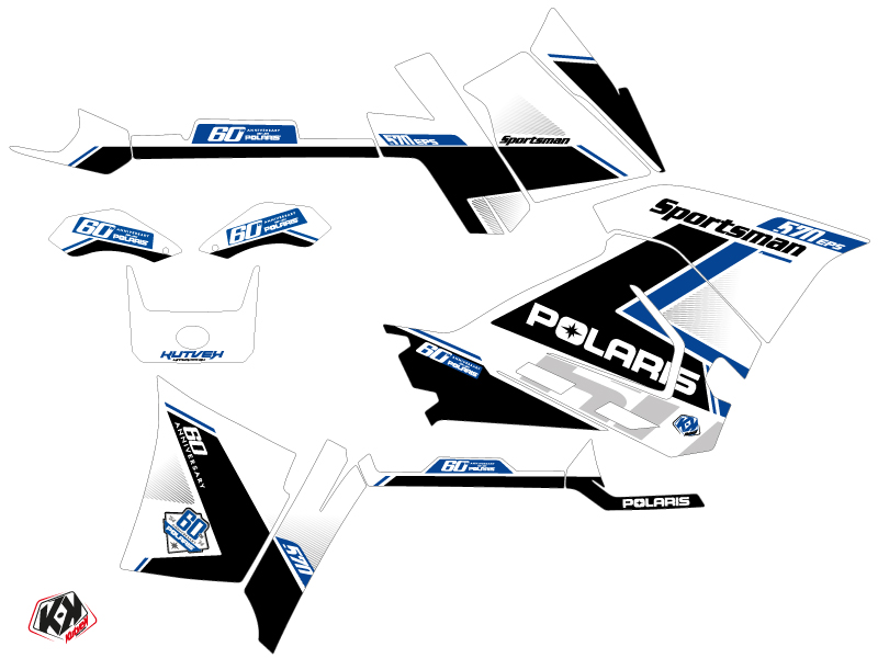 Kit Déco Quad Vintage Polaris 570 Sportsman Forest Bleu 60th Anniversary (2018-2020) - vue 2