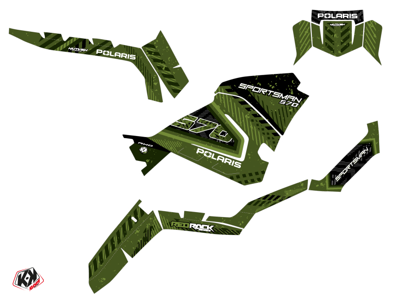 Kit décoratif Kutvek Redrock Polaris 570 Sportsman vert (2021-2023) - vue 2