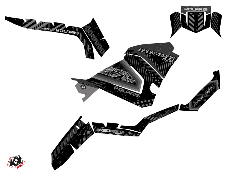 Kit Déco Quad Redrock Polaris 570 Sportsman Noir (2021-2023) KUTVEK - vue 2
