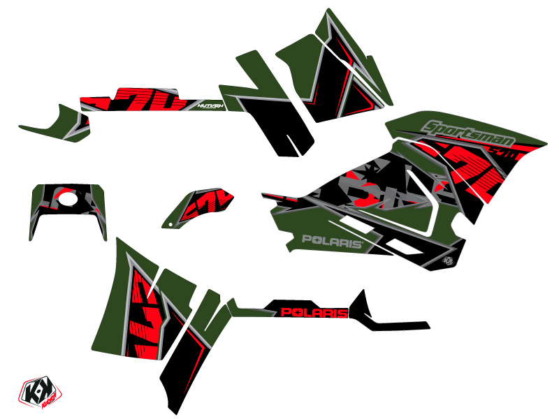 Kit Déco Quad Visor Polaris 570 Sportsman Forest Vert (2021-2023) - vue 2