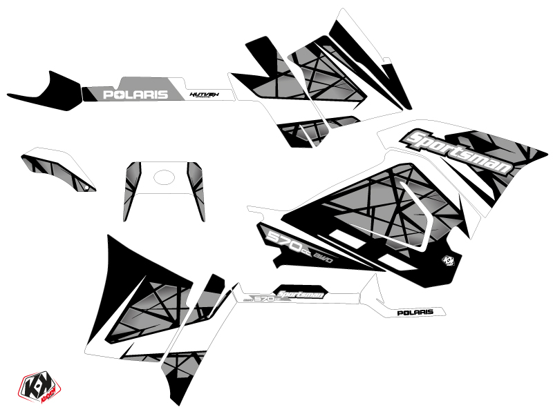 Kit Déco Quad Polaris 570 Sportsman Forest Gris (2021-2023) KUTVEK - vue 2