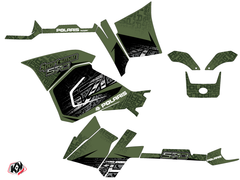 Kit Déco Quad Rock Polaris 570 Sportsman Forest Vert (2021-2023) KUTVEK - vue 2