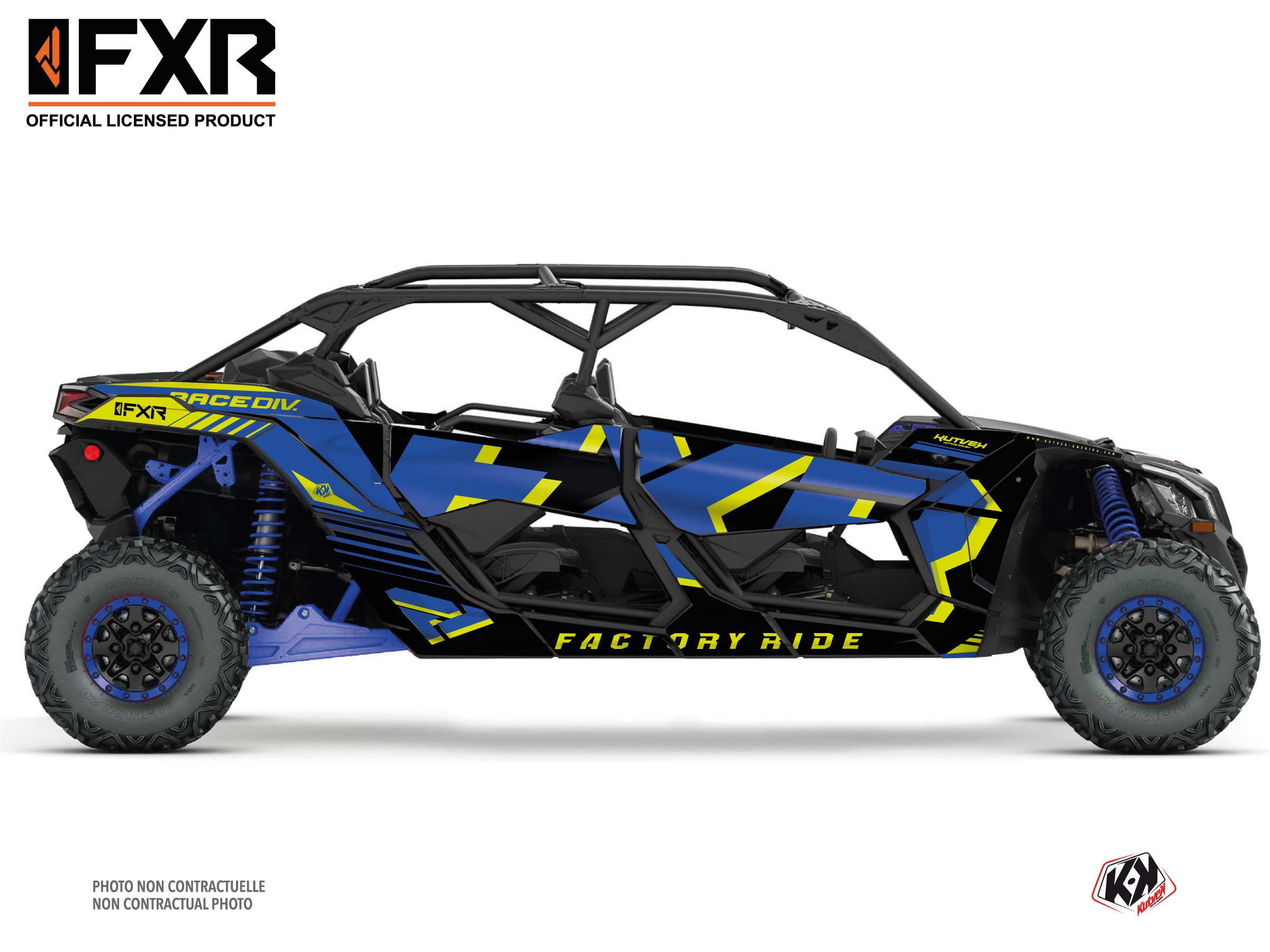 Kit Déco SSV FXR N1 Can-Am Maverick X3 MAX Bleu (2017-2023)
