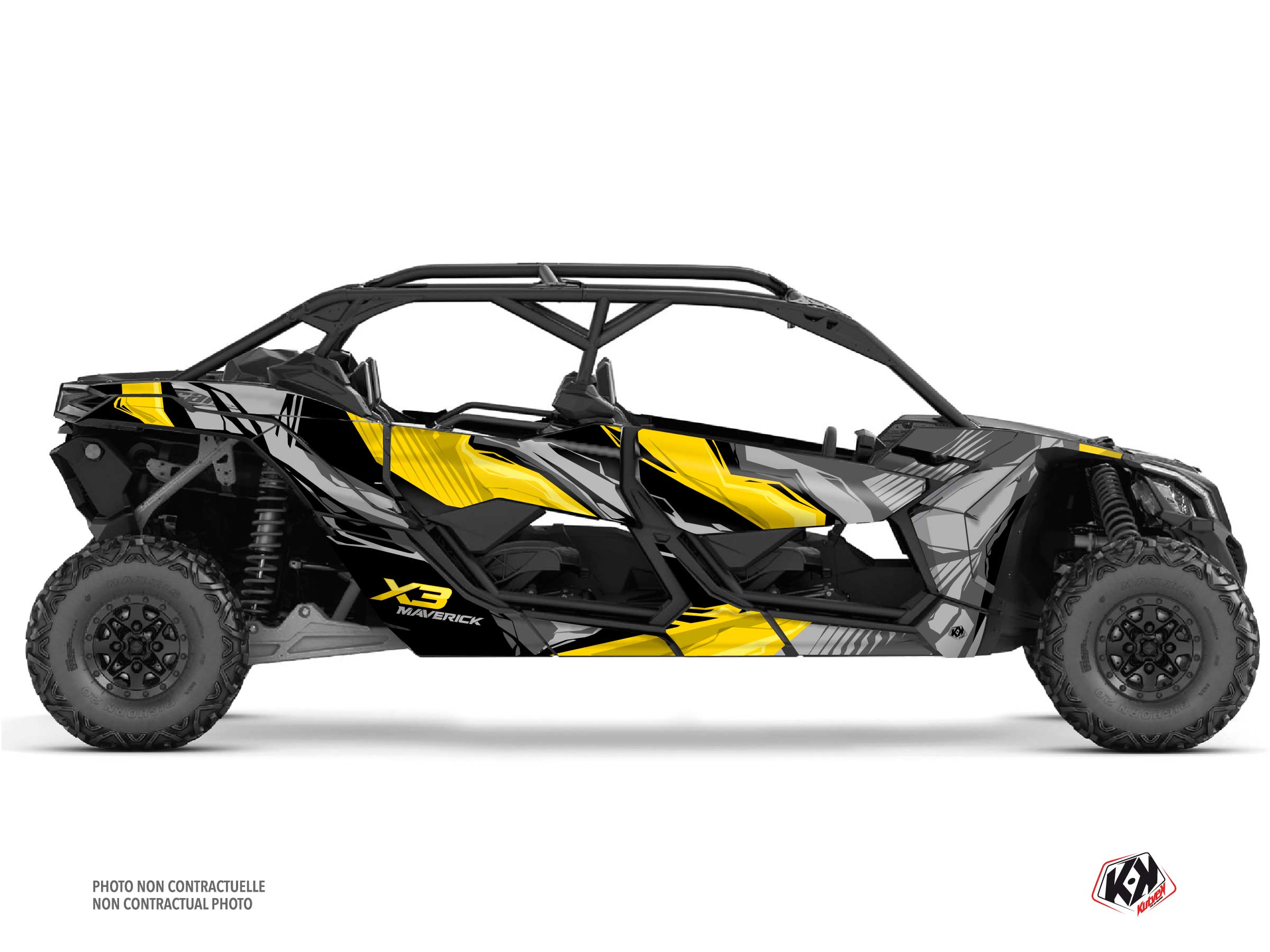 Kit Déco Kliff Can-Am Maverick X3 MAX Jaune KUTVEK (2017-2023)