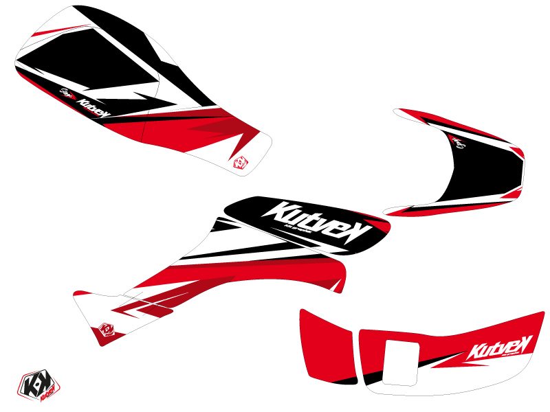 Kit Déco Quad Stage Honda EX 400 Noir Rouge (2008-2014) - vue 2