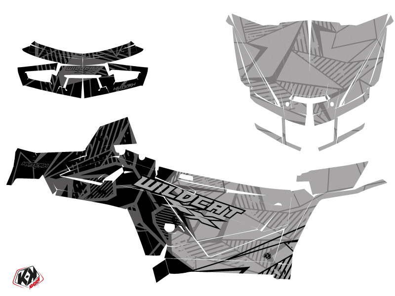 Kit Déco SSV Requiem Arctic Cat Textron Wildcat XX Noir Gris FULL (2017-2023) - vue 2