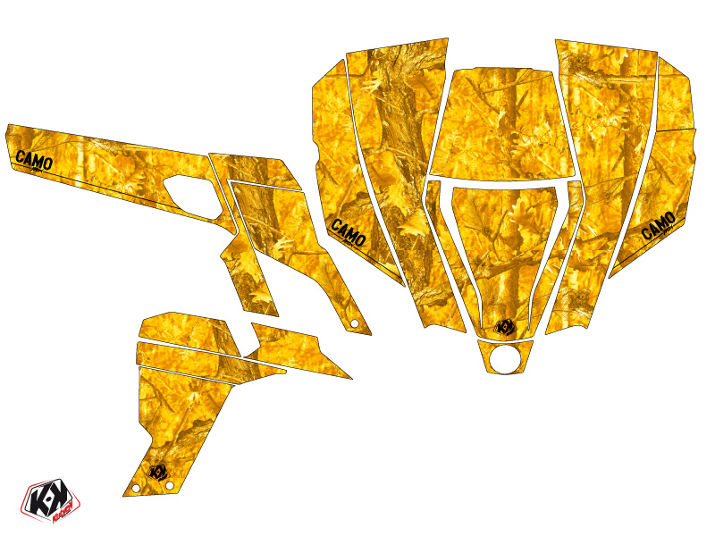 Kit Déco SSV Camouflage Can-Am Commander Jaune 2012-2018 KUTVEK - vue 2