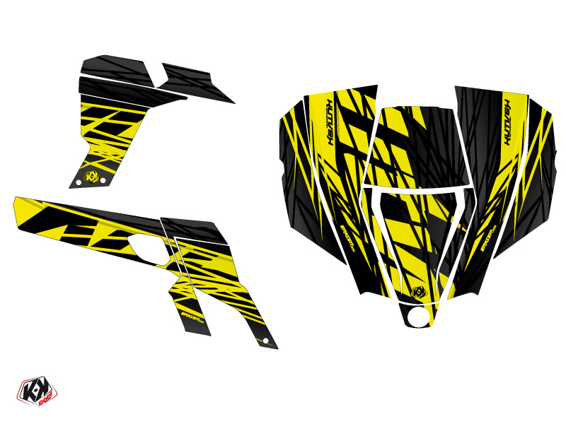 Kit Déco SSV Eraser Can-Am Commander Néon Gris (2012-2018) - vue 2