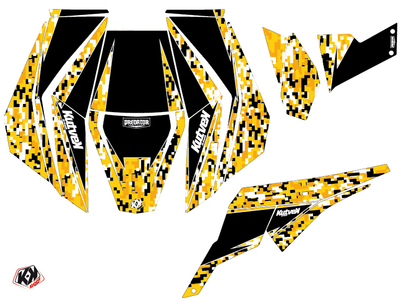 Kit décoration SSV Predator Can-Am Maverick noir jaune 2013-2017 - vue 2