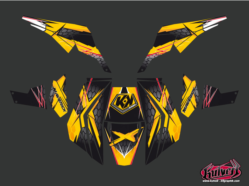 Kit Décoration SSV Réplica Can Am Maverick 2013-2017 KUTVEK - vue 2