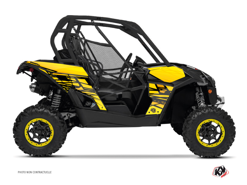Kit Déco SSV Eraser Can-Am Maverick Jaune (2013-2017) KUTVEK