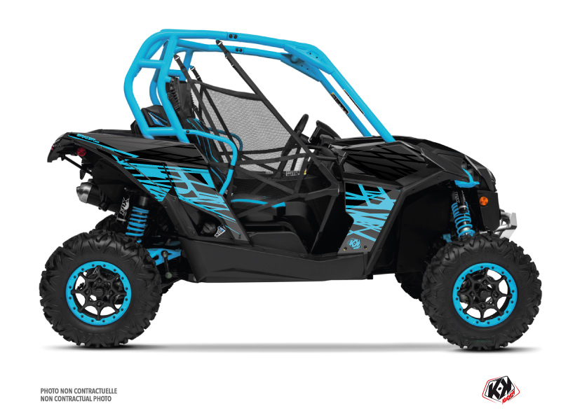 Kit Décoration SSV Eraser Can-Am Maverick Bleu Gris 2013-2017