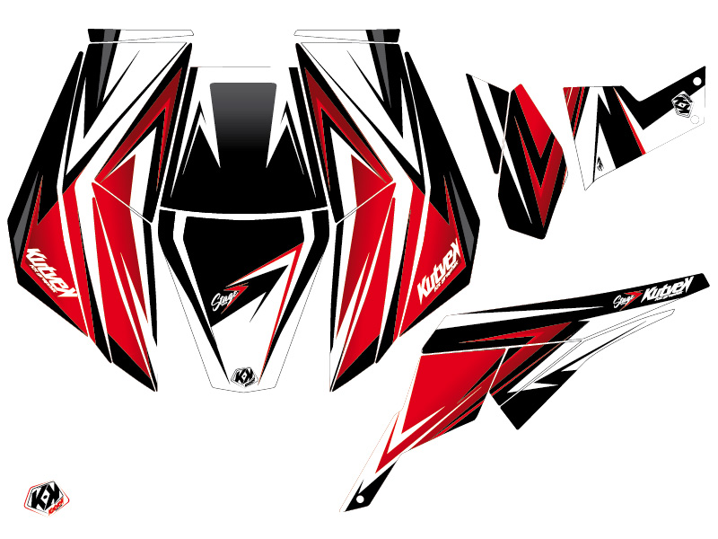 Kit Décoration KUTVEK SSV Stage Can Am Maverick Noir Rouge (2013-2017) - vue 2