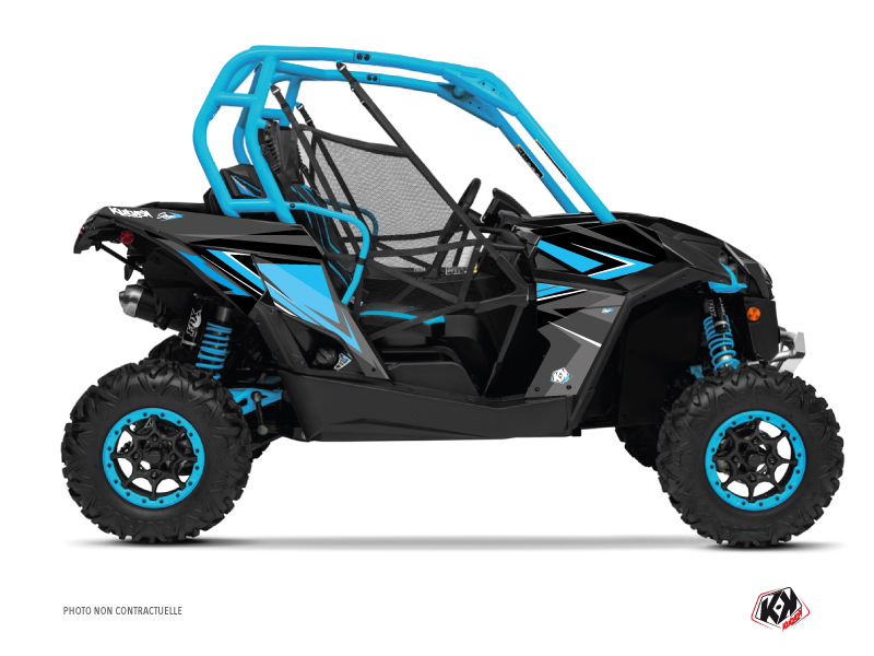 Kit Déco SSV Stage Can-Am Maverick Bleu Gris (2013-2017) KUTVEK
