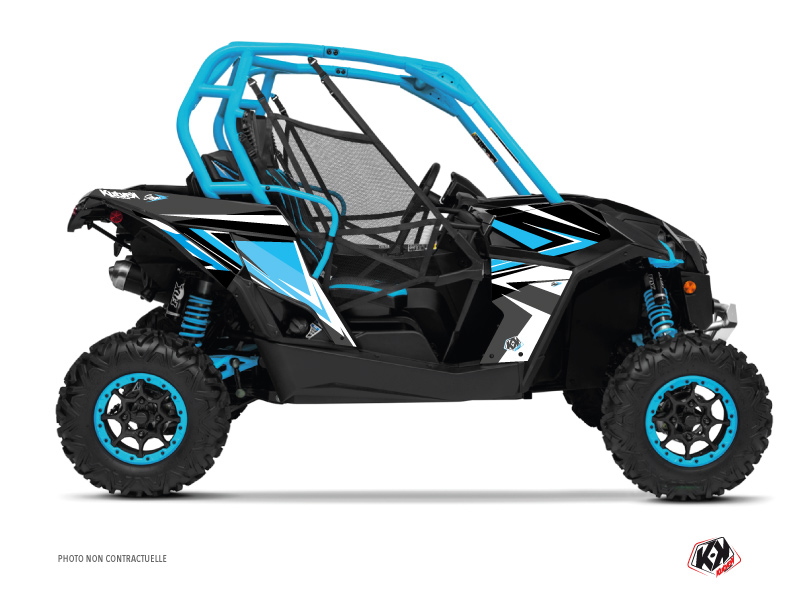 Kit décoration SSV Stage Can-Am Maverick bleu blanc (2013-2017) KUTVEK