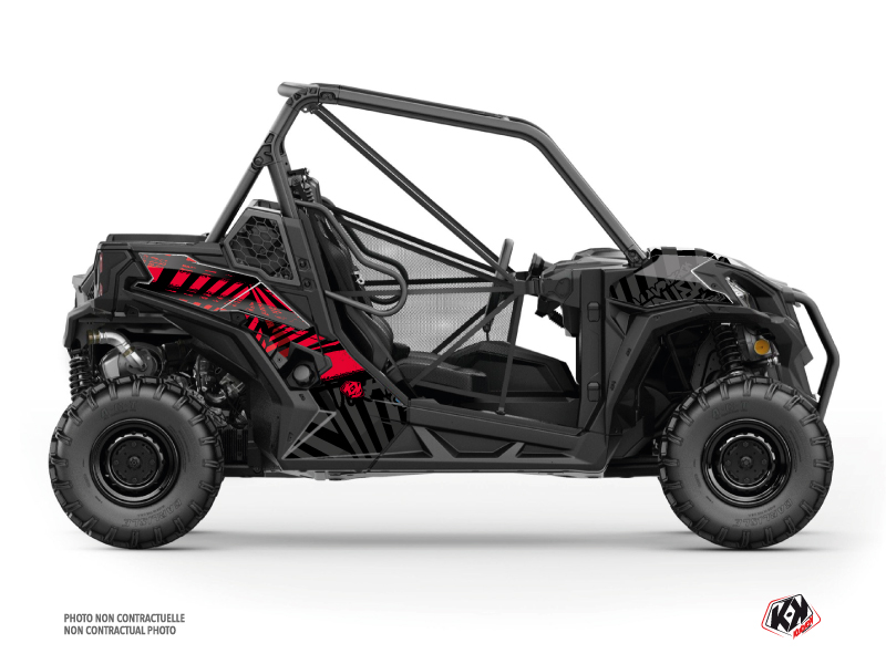 Kit Déco SSV Kollector Can Am Maverick Sport Noir Rouge 2018-2023
