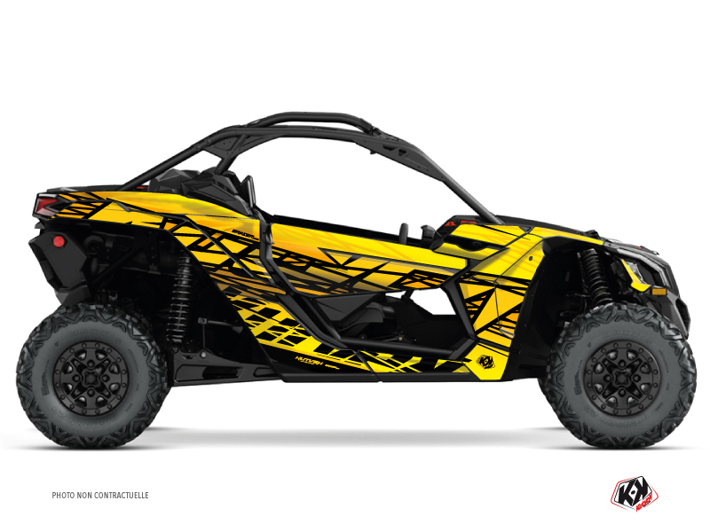 Kit Déco SSV Eraser Can Am Maverick X3 Jaune (2017-2023)