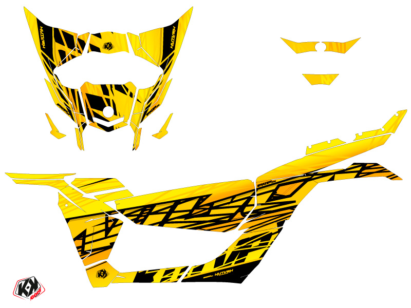 Kit Déco SSV Eraser Can Am Maverick X3 Jaune (2017-2023) - vue 2