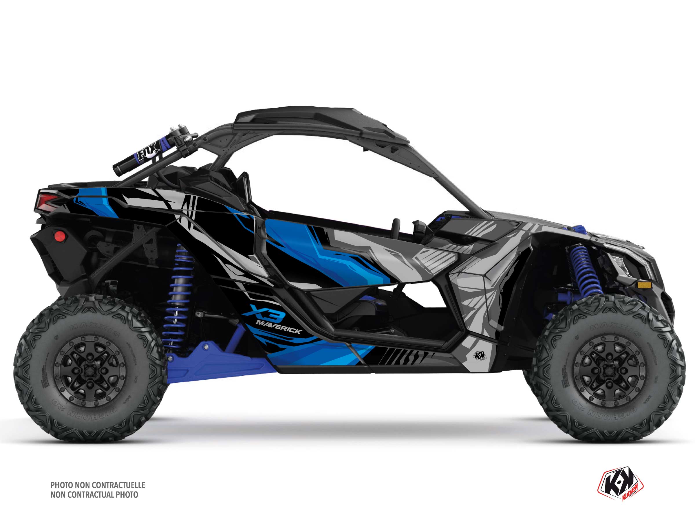 Kit Décoration KUTVEK SSV Kliff Can-Am Maverick X3 Bleu (2017-2023)