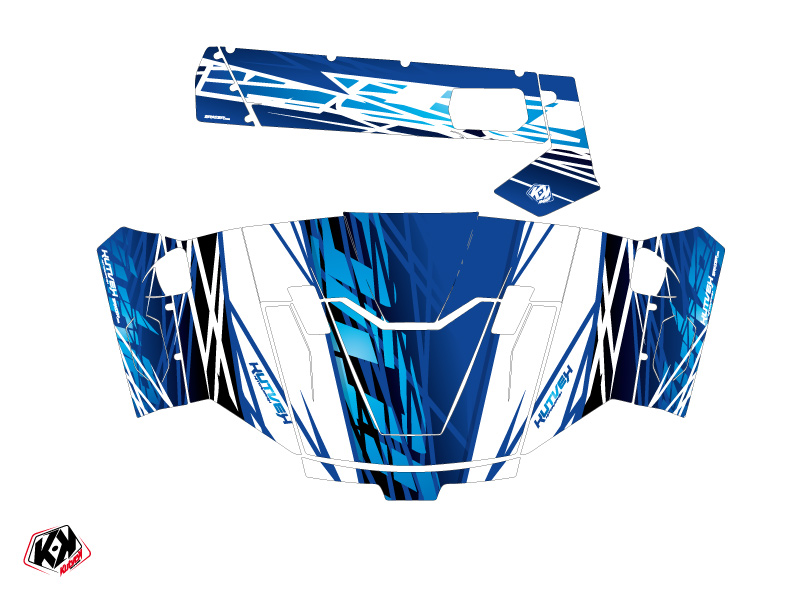 Kit déco SSV Eraser CF Moto U Force 800 bleu KUTVEK - vue 2