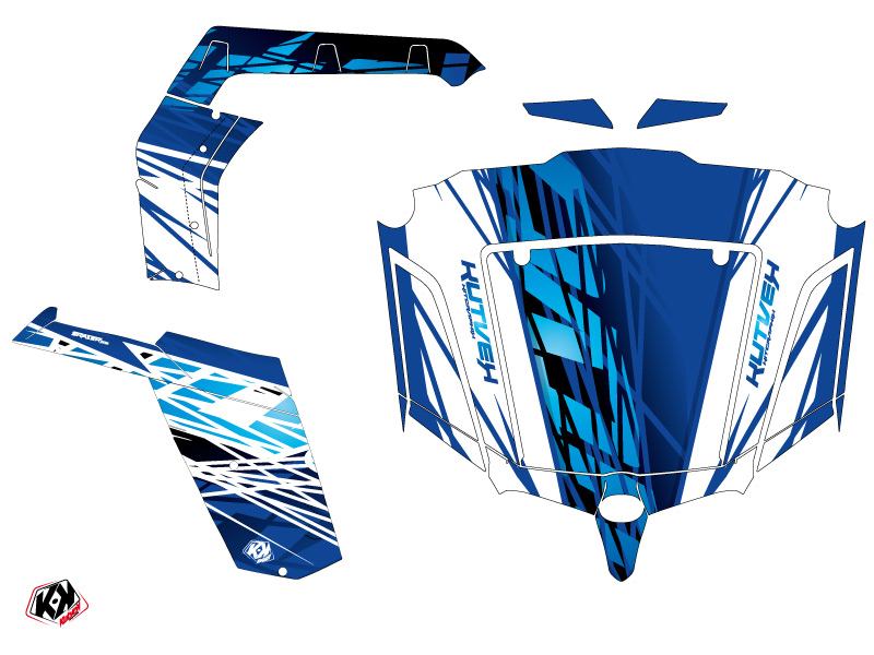Kit Déco SSV Eraser CF Moto Z Force 800 Bleu (2013-2023) Kutvek - vue 2