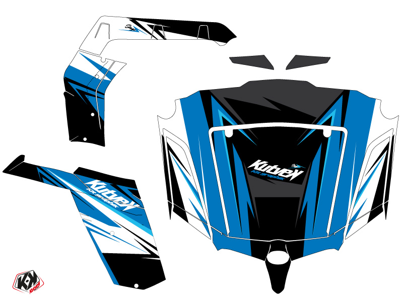 Kit décoration SSV Stage CF Moto Z Force 800 Bleu - vue 2