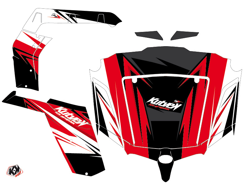 Kit décoration SSV Stage CFMOTO Z Force 1000 noir rouge 2017-2023 - vue 2